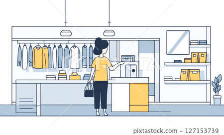 Shopping mall (illustration) 127153739