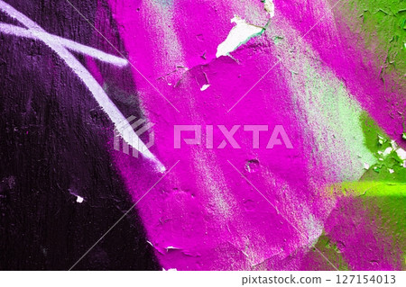 Vibrant Textured Graffiti Paint in Neon Pink and Green for Modern 90s Urban Art Vibrant Textured Graffiti Paint in Neon Pink and Green for Modern 90s Urban Art 127154013