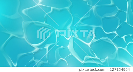 Turquoise water caustic pattern 127154964