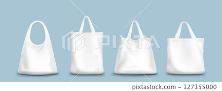White tote bag mockup collection 127155000