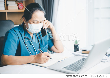 Concept business doctor education essential globalization, student learn and study in university and college to master knowledge needed travel global economy. book stethoscope for medical health care 127155062