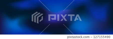 Abstract panoramic background dark blue gradient - Vector 127155490