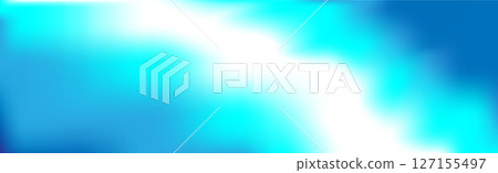 Panoramic background white - blue gradient web template - Vector 127155497