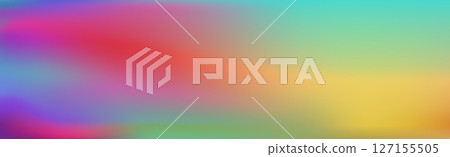 Blurred large panoramic summer background multicolored gradient 127155505