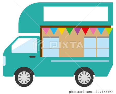 廚房車插圖 127155568