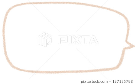 手寫簡單方形氣泡 手寫簡單方形氣泡 127155798