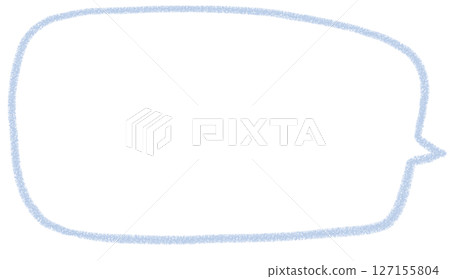 Handwritten simple square speech bubble Handwritten simple square speech bubble 127155804