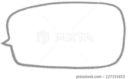 Handwritten simple square speech bubble 127155853