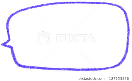 Handwritten simple square speech bubble 127155856