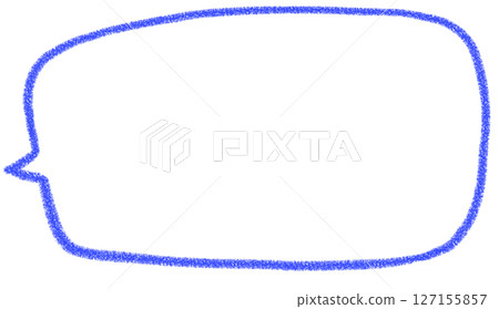 手寫簡單方形氣泡 手寫簡單方形氣泡 127155857