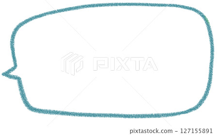 Handwritten simple square speech bubble 127155891