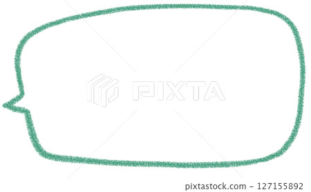 Handwritten simple square speech bubble 127155892