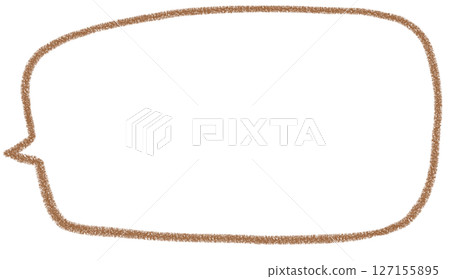 手寫簡單方形氣泡 127155895