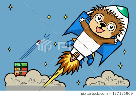 A hedgehog launches a tech startup 127155909
