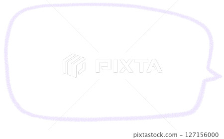 Handwritten simple square speech bubble Handwritten simple square speech bubble 127156000