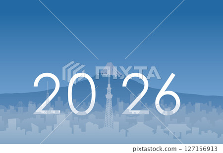 富士和東京的漸層_2026 富士和東京的漸層_2026 127156913