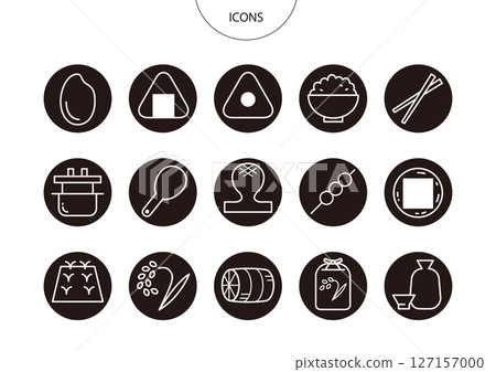 米圖示象形文字向量插圖集 127157000