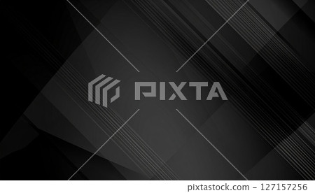 A chic and luxurious abstract background made of overlapping black curves that can be used for PowerPoint designs 127157256