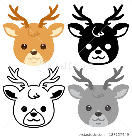 鹿臉圖示集 127157449