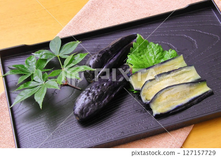 Summer treat: lightly pickled eggplant 127157729
