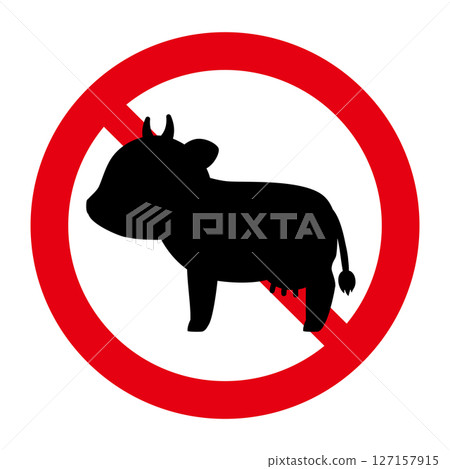 No cattle sign No cattle sign 127157915