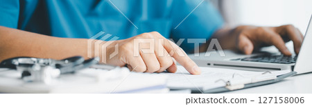 Concept business doctor education essential globalization, student learn and study in university and college to master knowledge needed travel global economy. book stethoscope for medical health care 127158006