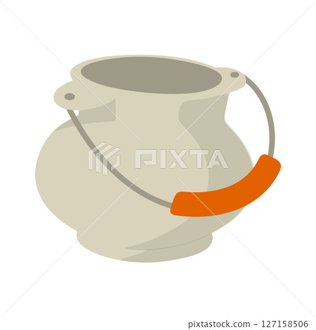 Camping Pot Flat Illustration Camping Pot Flat Illustration 127158506