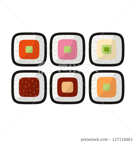 set of sushi 127158861