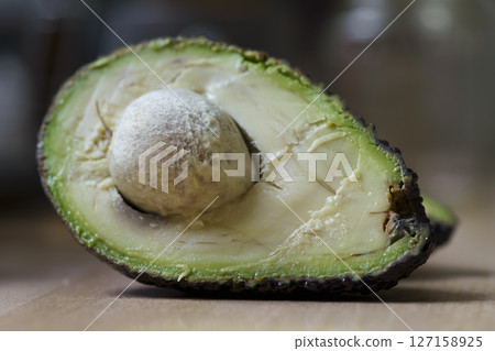 pulp of a ripe avocado pulp of a ripe avocado 127158925