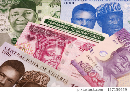 American Permanent Resident Card on Nigerian Naira American Permanent Resident Card on Nigerian Naira 127159659
