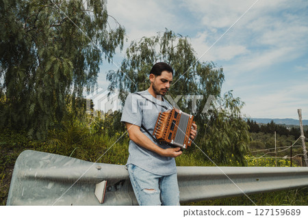 Melody Of The Accordion In The Nature  127159689