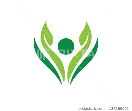 Nature People Logo Template Design Vector, Emblem, Design Concept, Creative Symbol, Icon 127160001