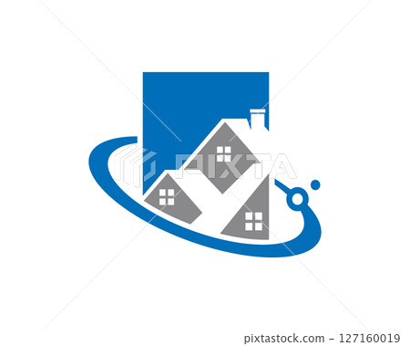 Real Estate Logo Template Design Vector, Emblem, Design Concept, Creative Symbol, Icon 127160019