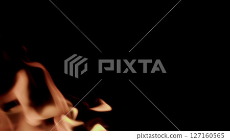 Captivating and Enchanting Flames Dancing Gracefully in the Darkness of the Night 127160565