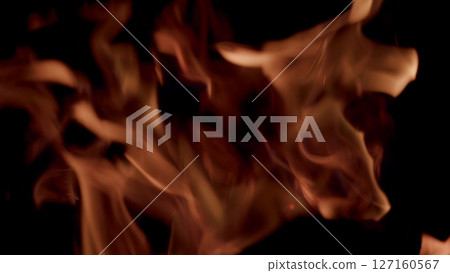 Dynamic Flames Illuminating the Darkness All Around, Captivating the Observers Vision Dynamic Flames Illuminating the Darkness All Around, Captivating the Observers Vision 127160567