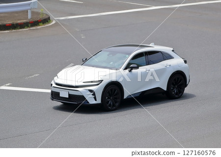 White domestic sports car image 127160576