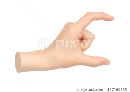 Hands shows virtual holding something isolated on transparent background. Contemporary art Hands shows virtual holding something isolated on transparent background. Contemporary art 127160895