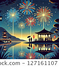 Summer material: fireworks 127161107