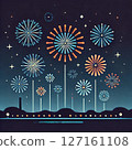 Summer material: fireworks 127161108