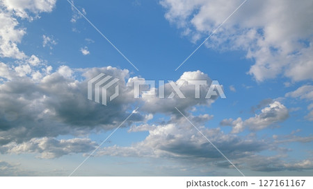 A Beautiful, Cloudy Sky Bringing Wonder and Majesty Over a Clear Horizon Awaits Us 127161167
