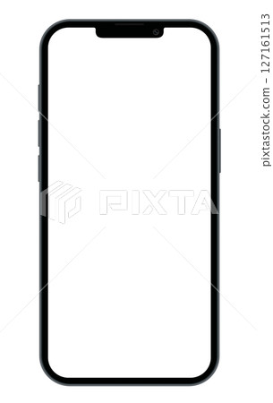 Smart Phone with blank screen on transparent background. Realistic vector illustration, for graphic and web design Smart Phone with blank screen on transparent background. Realistic vector illustration, for graphic and web design 127161513