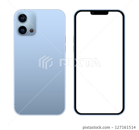 Smart Phone with blank screen on transparent background. Realistic vector illustration, for graphic and web design Smart Phone with blank screen on transparent background. Realistic vector illustration, for graphic and web design 127161514