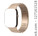Electronic Smart Watch with blank screen on transparent background, realistic design, vector illustration 127161528