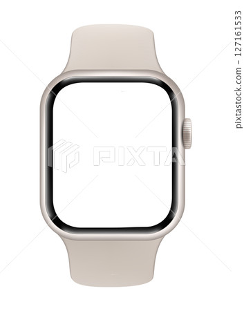 Electronic Smart Watch with blank screen on transparent background, realistic design, vector illustration Electronic Smart Watch with blank screen on transparent background, realistic design, vector illustration 127161533