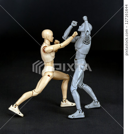Phra Ram Nao Son (King Rama Pulling the Arrow String) Figurines, 4 of 15 Standard Luk Mai Muay Thai Techniques. 127161644