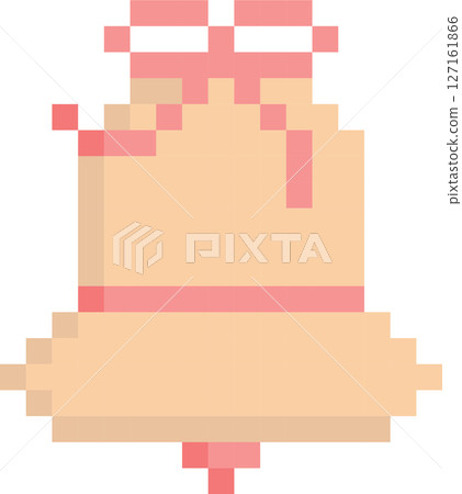 bell 8bit pixel art, flat icon design png illustration 127161866