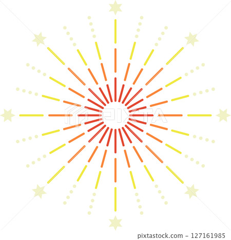 A simple fireworks illustration 127161985