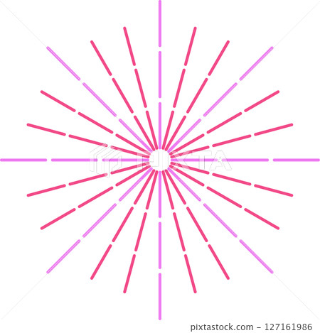 簡單的煙花插畫 127161986