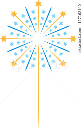 A simple fireworks illustration A simple fireworks illustration 127162140