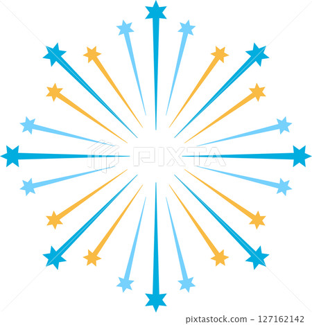 簡單的煙花插畫 127162142